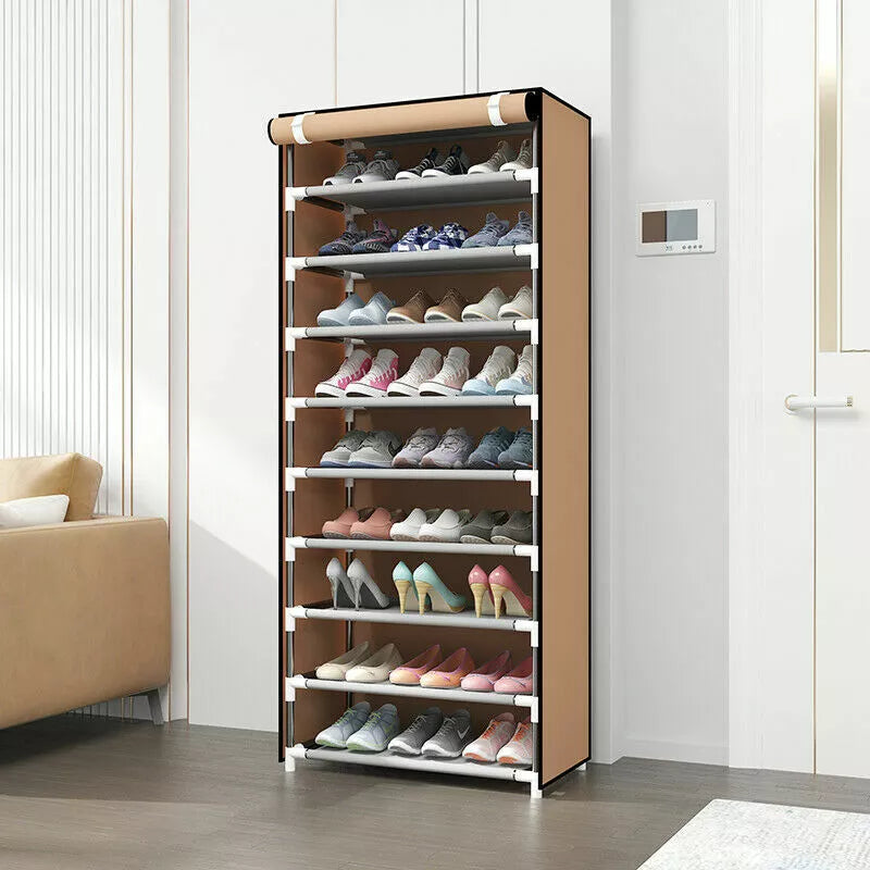 Self Standing Shoe Rack Cabinet – Modern & Spacious Shoe Organizer for Entryway Storage