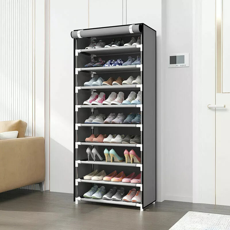 Self Standing Shoe Rack Cabinet – Modern & Spacious Shoe Organizer for Entryway Storage