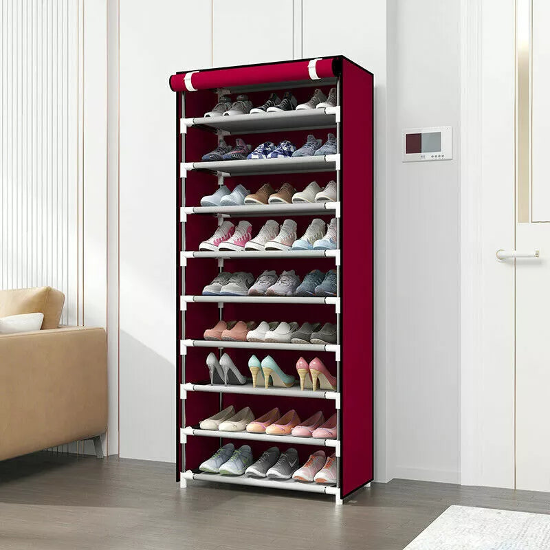 Self Standing Shoe Rack Cabinet – Modern & Spacious Shoe Organizer for Entryway Storage