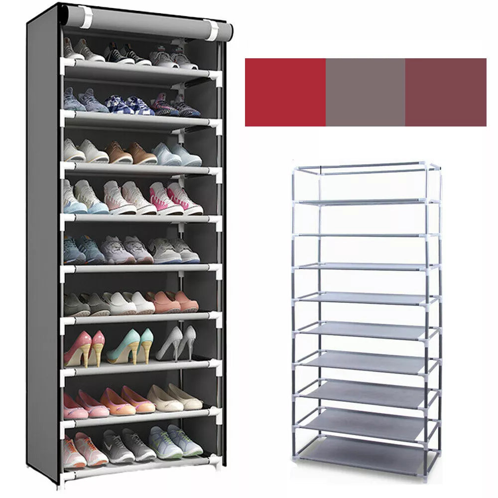 Self Standing Shoe Rack Cabinet – Modern & Spacious Shoe Organizer for Entryway Storage