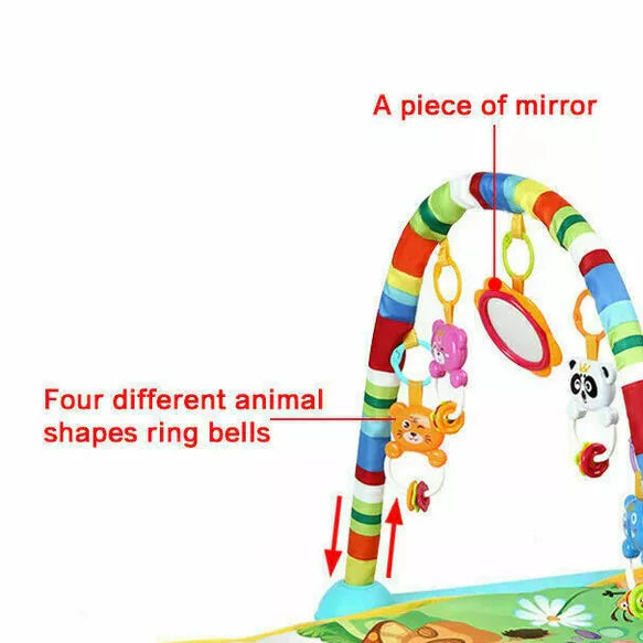 3-in-1 Baby Piano Play Gym Mat - Infant Activity Centre