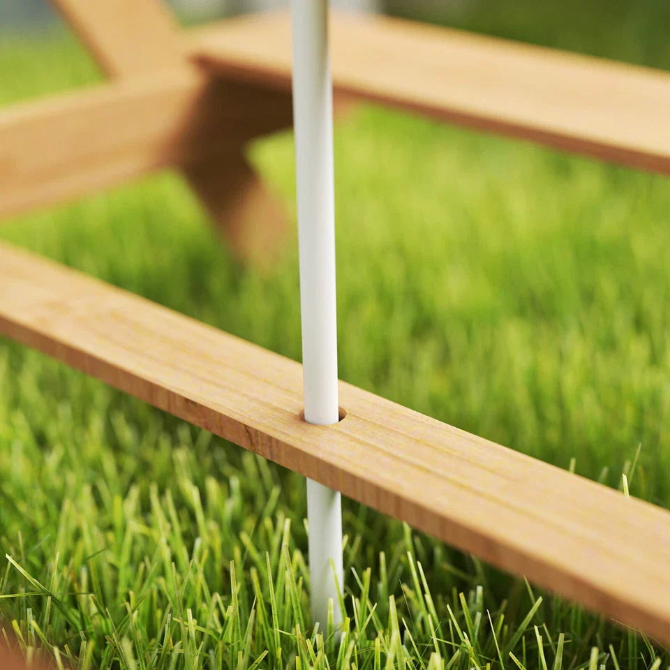 Kids Outdoor Picnic Table with Sand & Water Play Bins