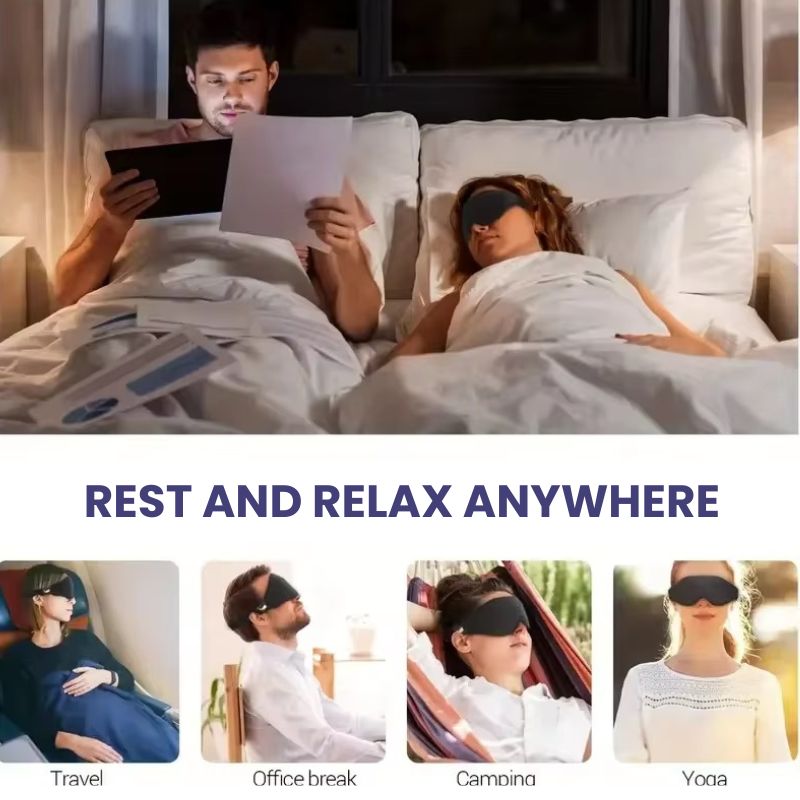3D Sleep Mask - Blackout Eye Cover for Better Sleep