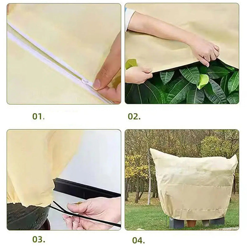 Plant Freeze Protection Covers – Thickened with Drawstring Bag