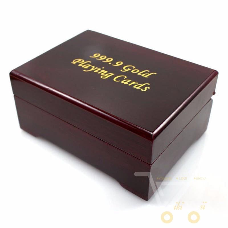Gold Plated Playing Cards Luxury Deck with Box
