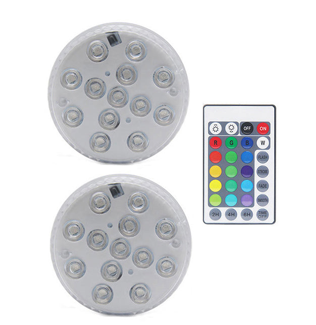 Premium Submersible LED Pool Lights – Remote Controlled RGB, Waterproof & Rechargeable – Perfect for Pools, Hot Tubs, and Fountains