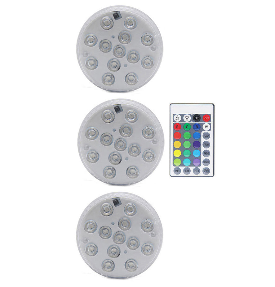Premium Submersible LED Pool Lights – Remote Controlled RGB, Waterproof & Rechargeable – Perfect for Pools, Hot Tubs, and Fountains