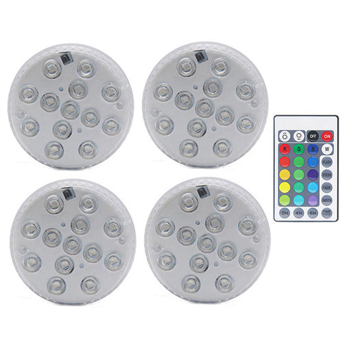 Premium Submersible LED Pool Lights – Remote Controlled RGB, Waterproof & Rechargeable – Perfect for Pools, Hot Tubs, and Fountains