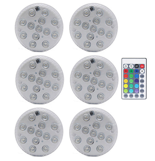 Premium Submersible LED Pool Lights – Remote Controlled RGB, Waterproof & Rechargeable – Perfect for Pools, Hot Tubs, and Fountains