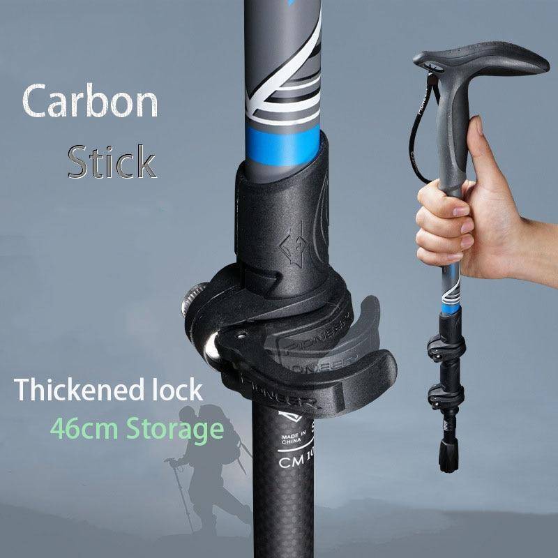 Durable Carbon Fiber Trekking Poles for Hiking & Outdoors
