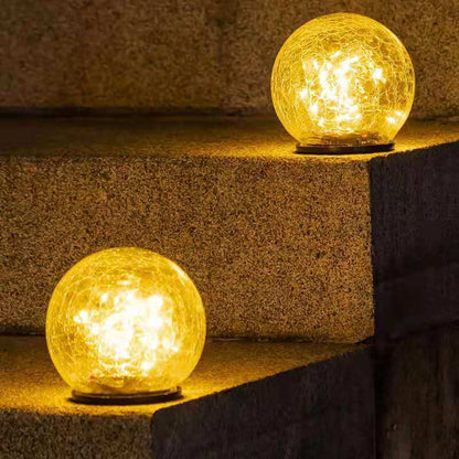 Solar glass light for garden with 20 LEDs