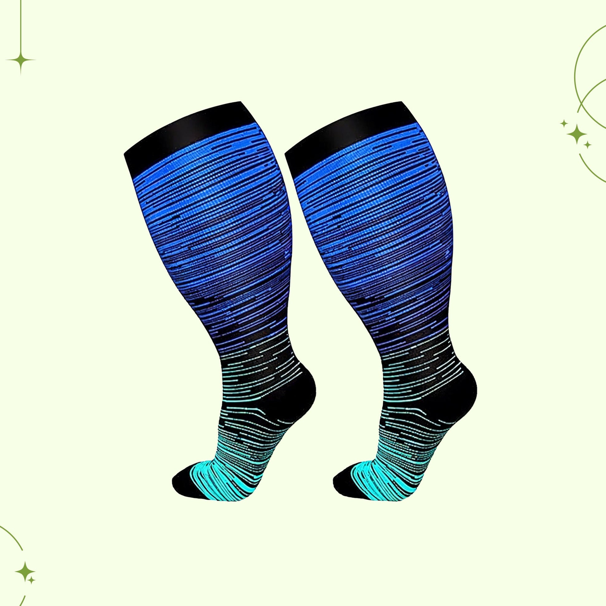 Wide Calf Compression Socks – Plus Size Support Stockings
