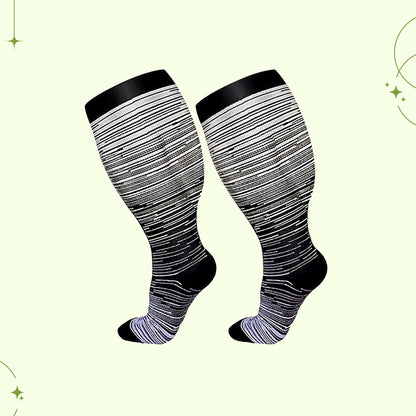 Wide Calf Compression Socks – Plus Size Support Stockings
