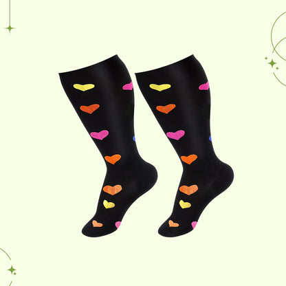 Wide Calf Compression Socks – Plus Size Support Stockings