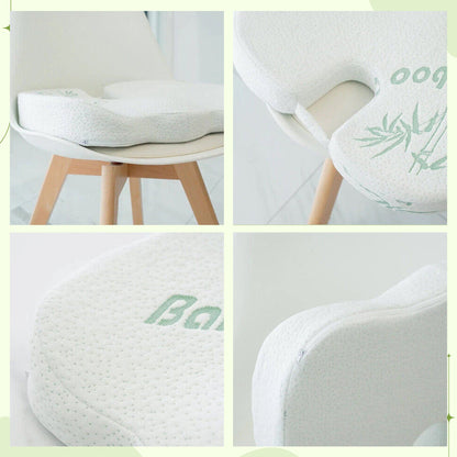 Back & Seat Cushion – Memory Foam Lumbar Support for Chairs