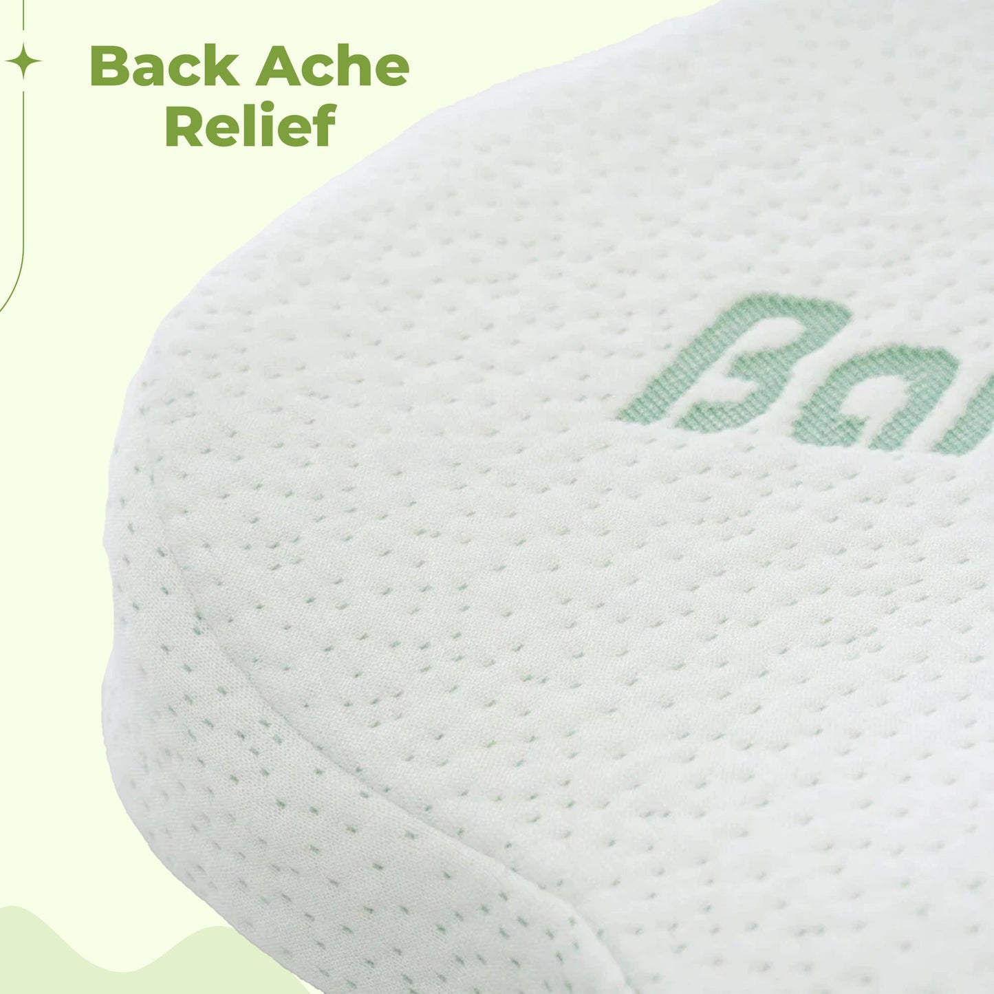 Back & Seat Cushion – Memory Foam Lumbar Support for Chairs