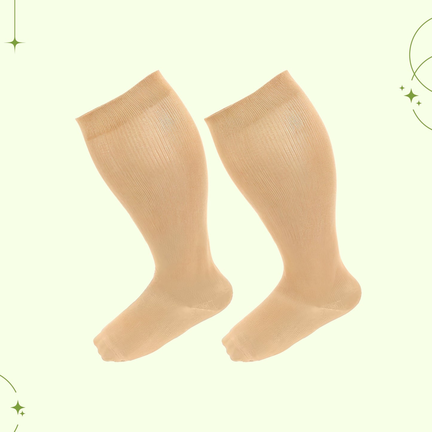 Wide Calf Compression Socks – Plus Size Support Stockings