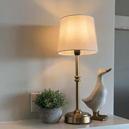 Retro Cordless LED Table Lamp with Fabric Shade – image 14
