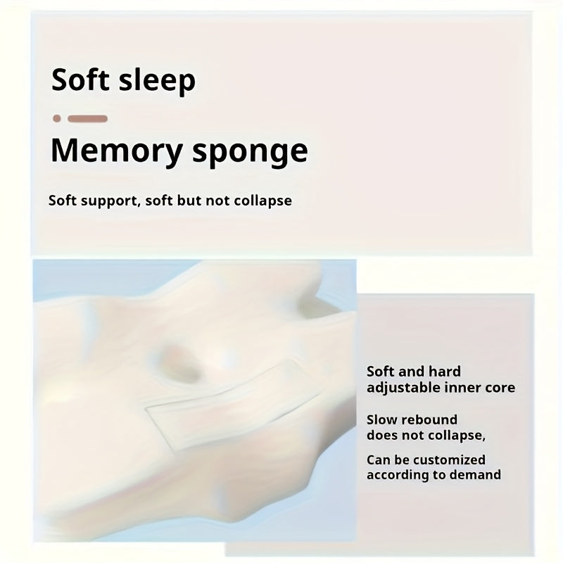 Ergonomic Memory Foam Pillow for Neck Support
