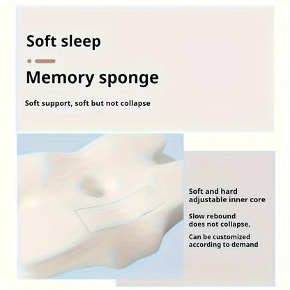 Ergonomic Memory Foam Pillow for Neck Support