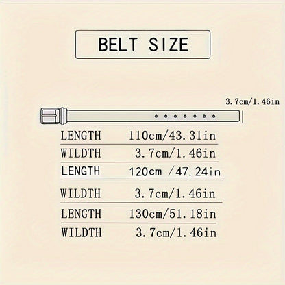 Men’s Automatic Buckle Leather Belt – Adjustable