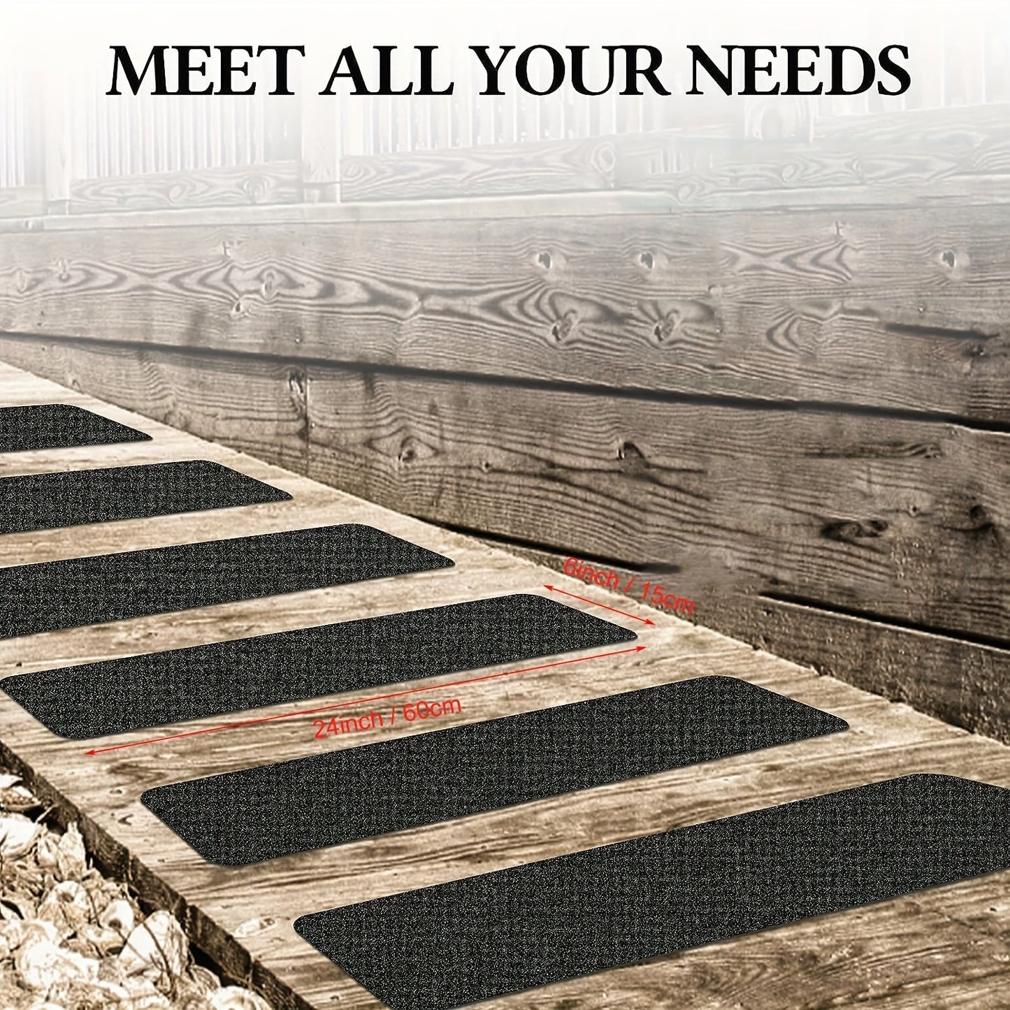 Non-Slip Stair Treads – 10 Pack