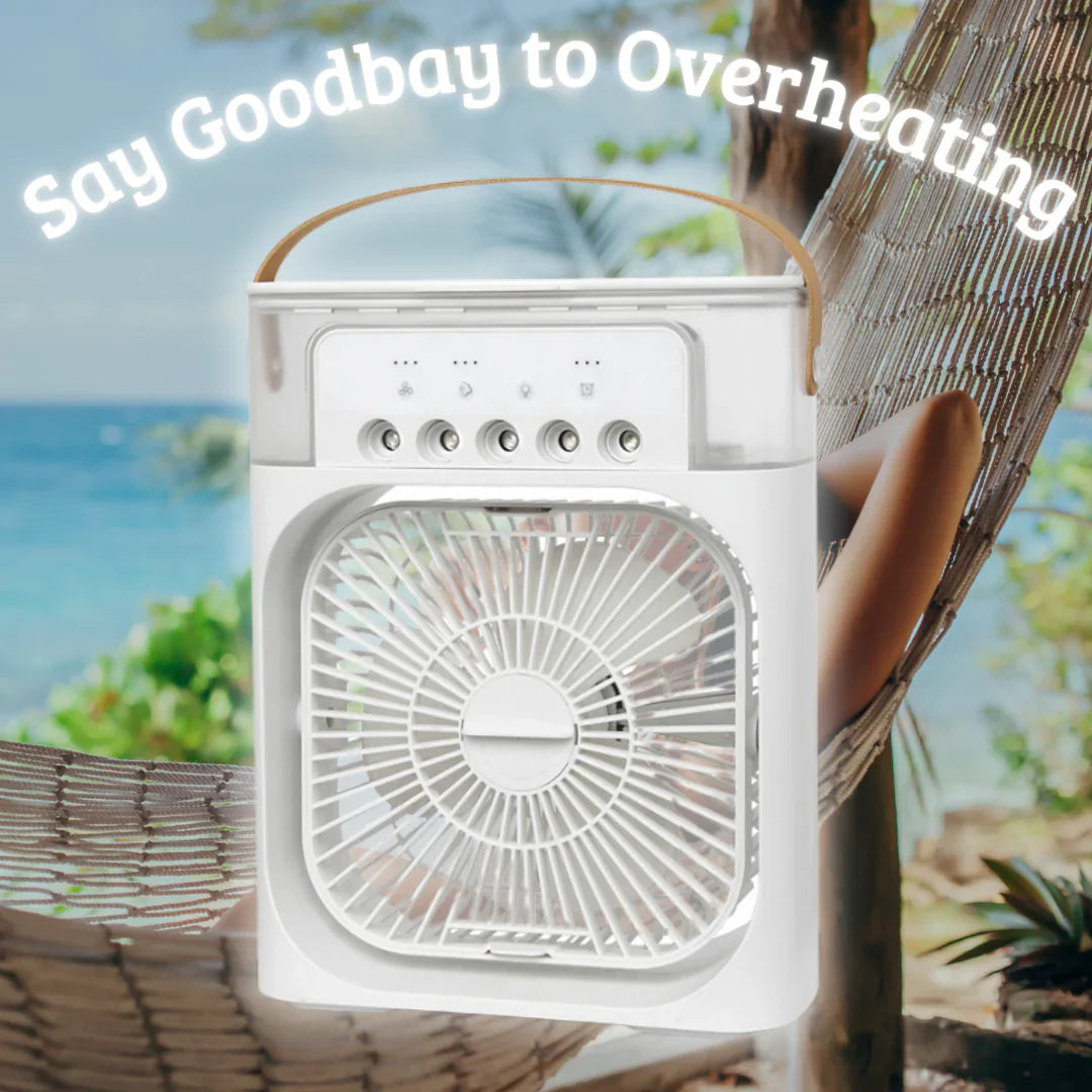 Portable Air Cooler - Mini AC with Humidifier & Silent Fan for Personal Cooling