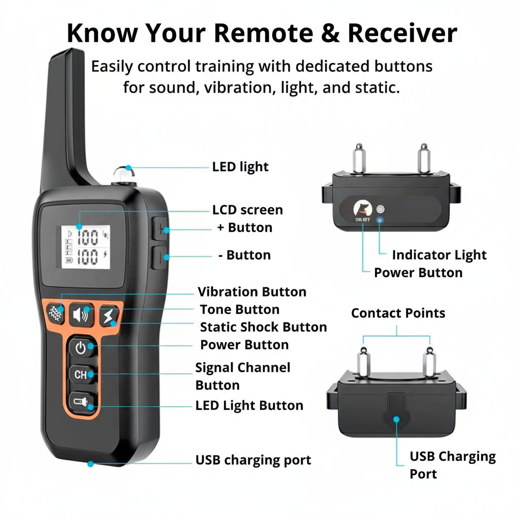 Waterproof Dog Training Collar – Remote Control