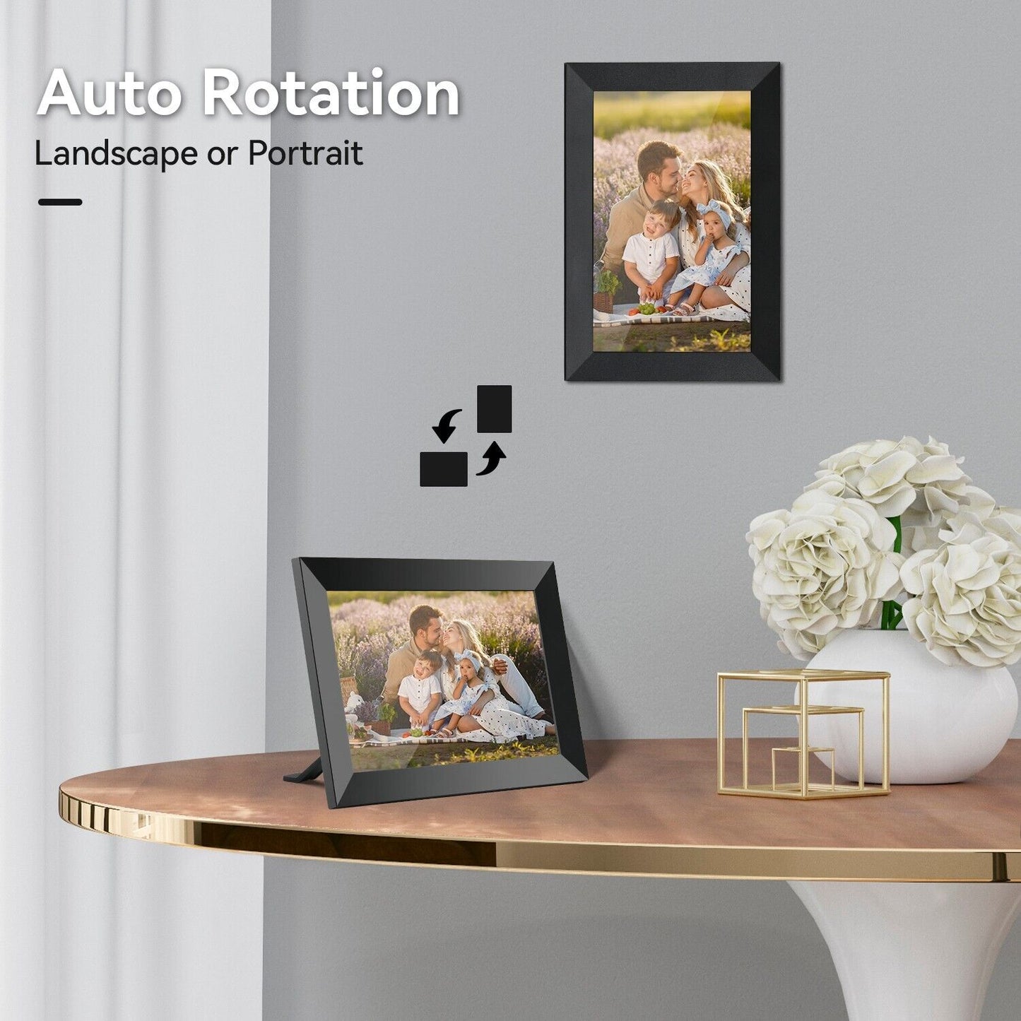 10.1in WiFi Digital Photo Frame – 16GB IPS Touchscreen