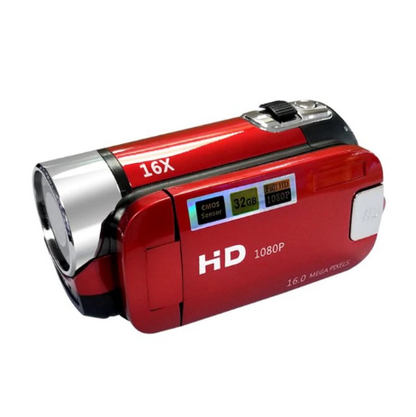 1080p Vlogging Camera – 16MP CMOS, 16× Zoom & LED Light