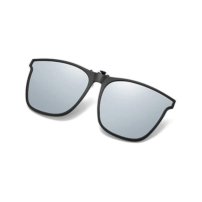 Polarised Clip-On Flip-Up Sunglasses – UV400 Protection, Fits Over Prescription Glasses