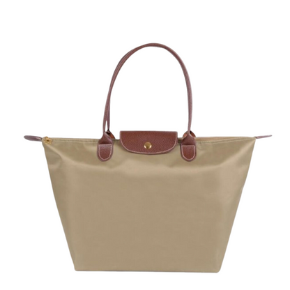 Leather Handle Tote Bag – Waterproof Lining, Stylish & Durable
