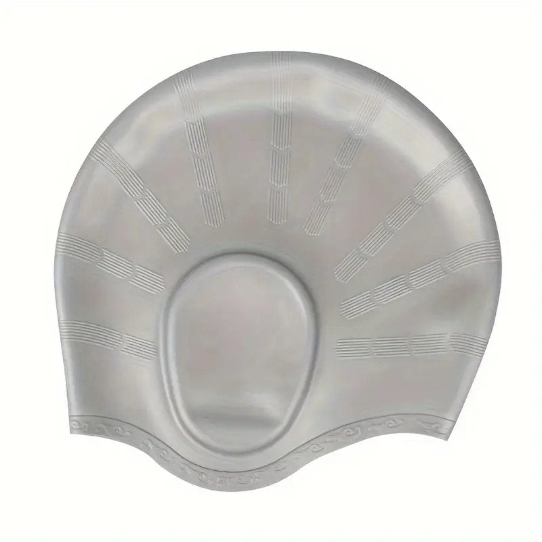 Silicone Swim Cap with Ear Protection – Waterproof Fit