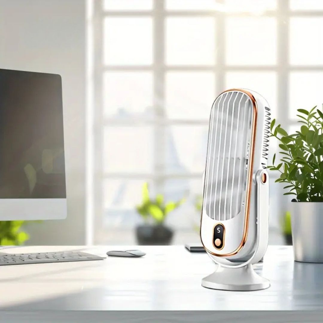 Ultra Quiet USB Desk Fan – Mini Cooling Fan