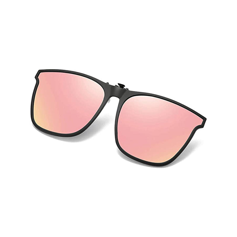 Polarised Clip-On Flip-Up Sunglasses – UV400 Protection, Fits Over Prescription Glasses