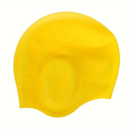 Silicone Swim Cap with Ear Protection – Waterproof Fit