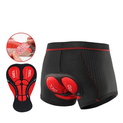 Unisex cycling shorts with chamois - breathable, quick-drying, water-repellent, and comfortable fit