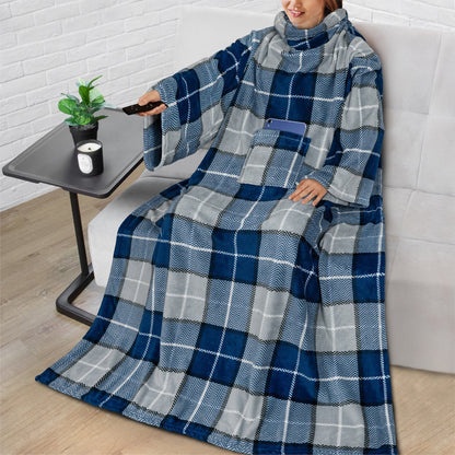 Cozy Fleece Blanket with Pocket – Soft Warm Throw Blanket