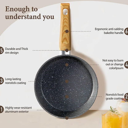 12-Piece Granite-Coated Non-Stick Cookware Set