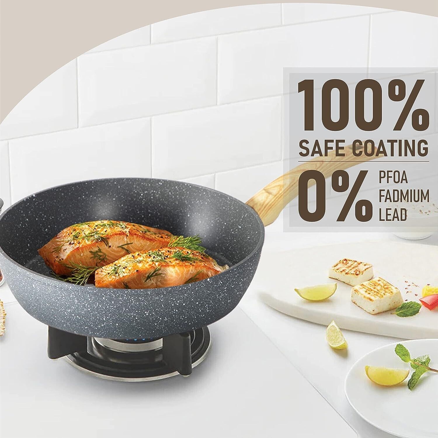 12-Piece Granite-Coated Non-Stick Cookware Set