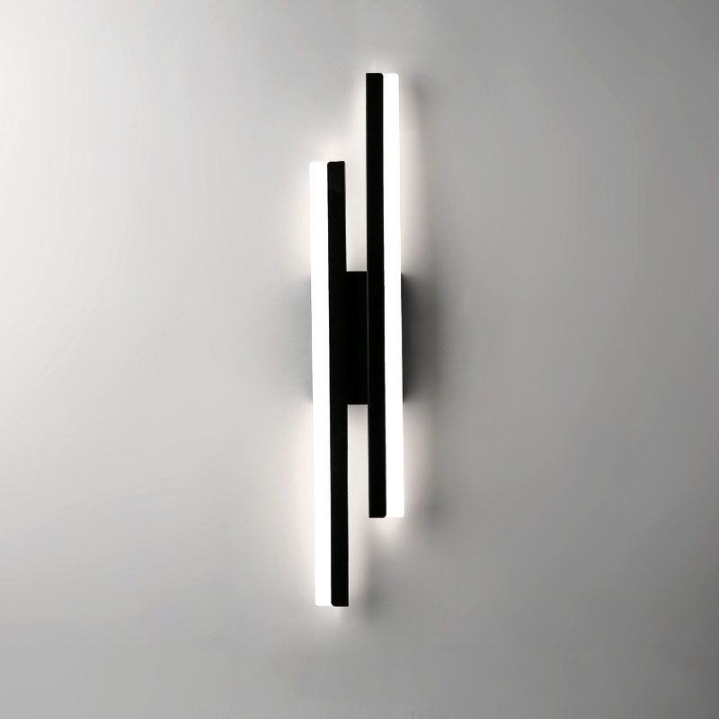 Modern LED Wall Light Black Gold Indoor Fixture