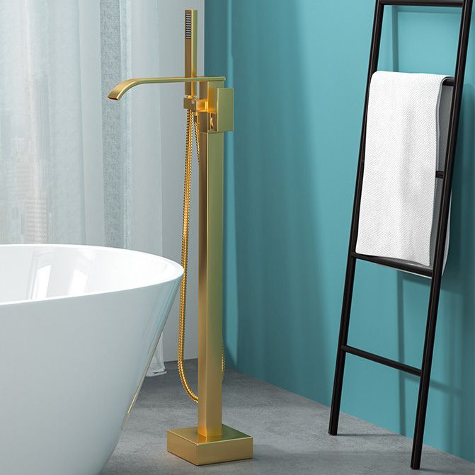 Freestanding Bathtub Faucet Floor Mounted Copper