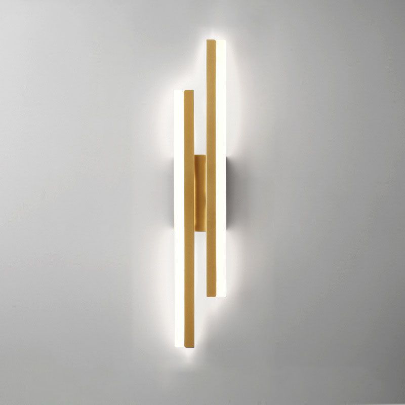 Modern LED Wall Light Black Gold Indoor Fixture