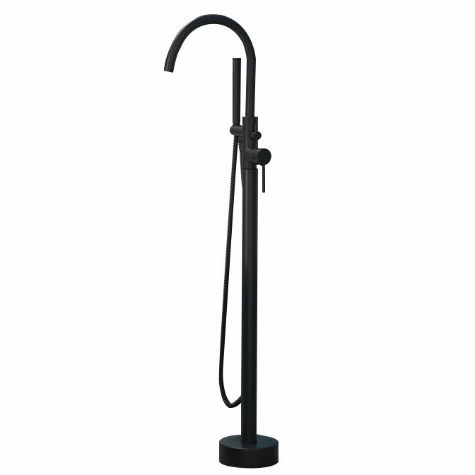 Freestanding Bathtub Faucet Floor Mounted Copper