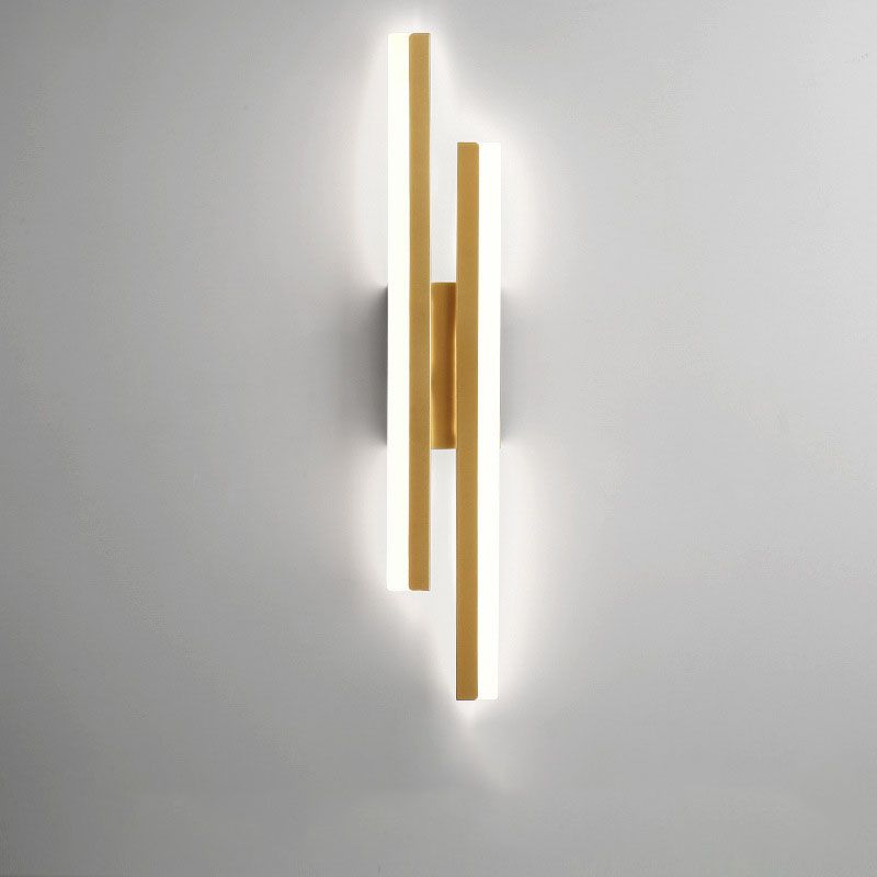Modern LED Wall Light Black Gold Indoor Fixture