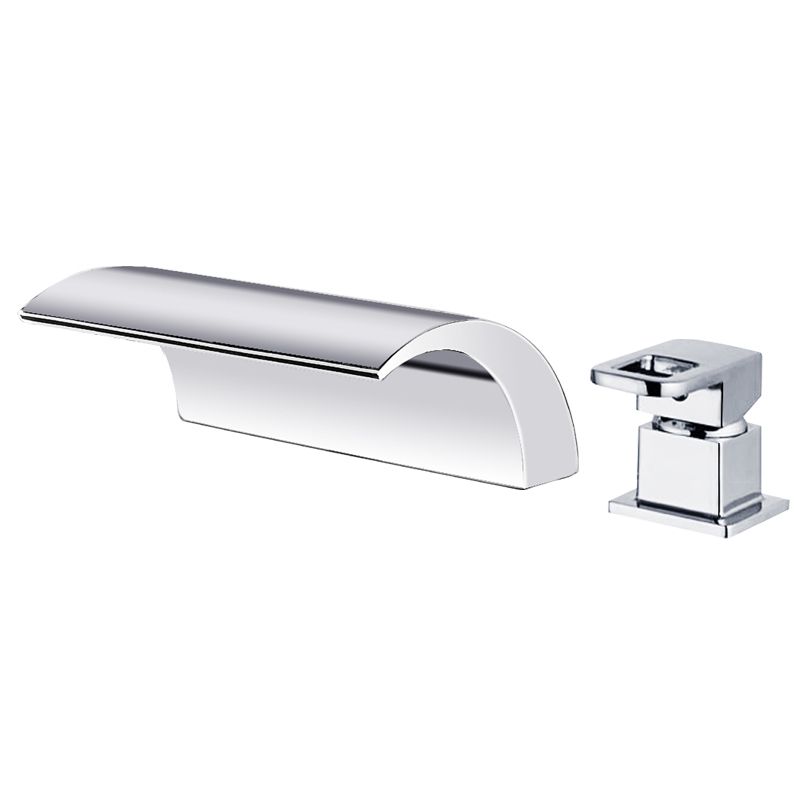 Brass Bathtub Faucet Waterfall Spout Freestanding
