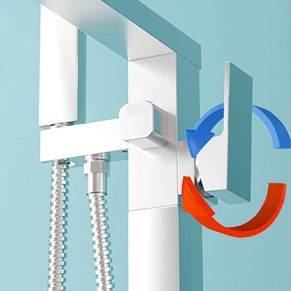 Freestanding Bathtub Faucet Floor Mounted Copper