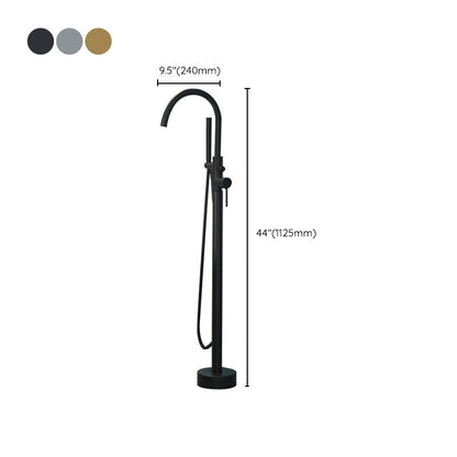 Freestanding Bathtub Faucet Floor Mounted Copper
