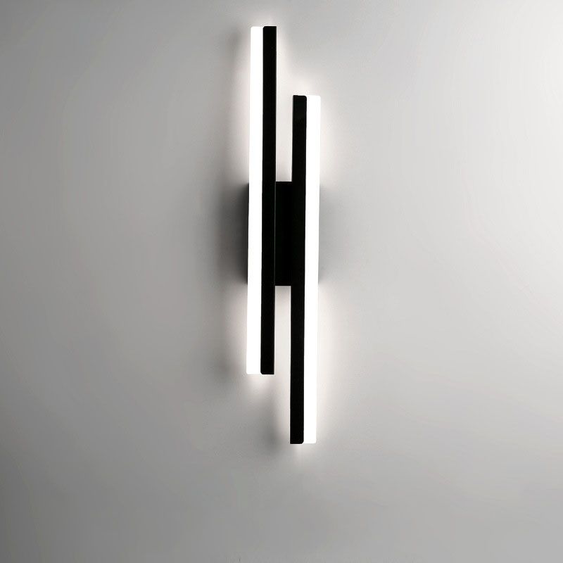 Modern LED Wall Light Black Gold Indoor Fixture