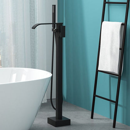 Freestanding Bathtub Faucet Floor Mounted Copper